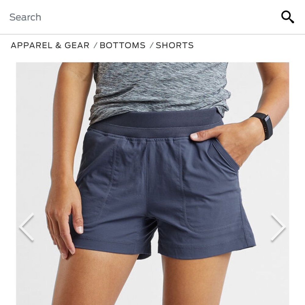 Title Nine Clamberista Shorts, size 6, blue, EUC